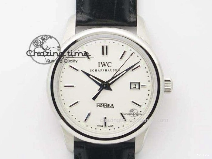 MIROTIME 0212 Mark XVIII IW327001 SS Mk Maker Best Edition Black Dial On Black Leather Strap A SunProtective 7299